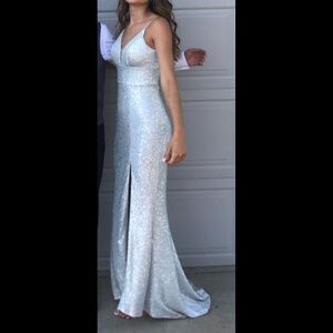 Cinderella Divine Sequin Sparkly Prom Dress XS